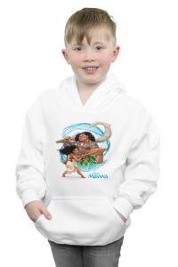 Толстовка с капюшоном «Моана и Мауи» Disney, белый