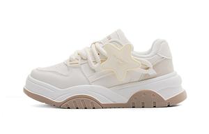 Легкие и дышащие низкие скейтбордские туфли женские PAUL FRANK, бело-зеленые