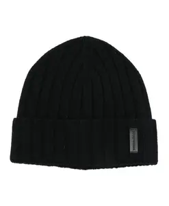 Черная шапка-бини "Красавица" Emporio Armani, черный