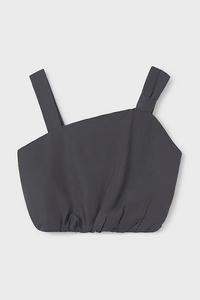 Детская блузка с добавлением льна Mayoral, темно-синий