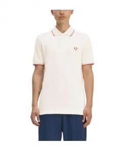 Футболка-Поло Icons с логотипом в виде лаврового венка. Fred Perry, белый