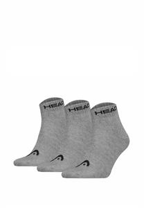 Спортивные носки UNISEX QUARTER 3ER PACK - ALL LOGO EINFARBIG Head, серый