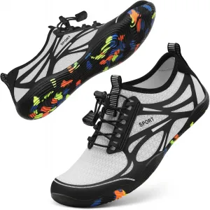 Водноспортивная обувь ATHMILE для мужчин и женщин, обувь для реки, для плавания, пляжа, озера, бассейна, акваносок, босиком, быстро сохнущие, для походов, серфинга, каякинга, необходимые на круизном лайнере, белый