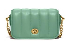 COACH Сумка кросс-боди Dinky Lambskin Leather малая женская макарун Green