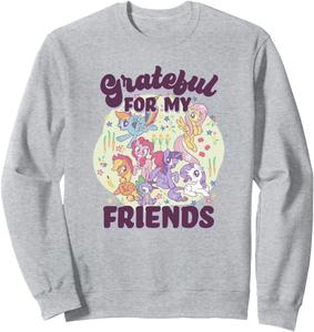 Толстовка My Little Pony: Friendship Is Magic Grateful For My Friends, серая, размер S