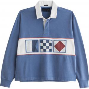 Мужская поло Abercrombie＆Fitch, синий