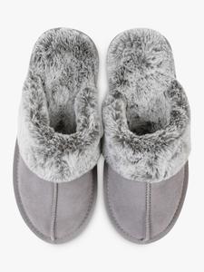 Тапочки без шнуровки из замши и кожи HotSquash, серебристо-серый