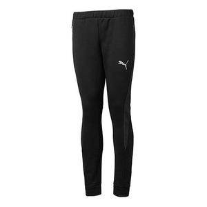 Брюки evostripe pants 'black white' Puma, черный