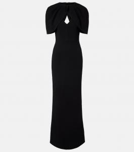 Платье Cameron с накидкой из крепа Rebecca Vallance, черный