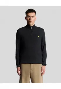 Джемпер с застежкой-молнией на среднюю длину Lyle & Scott, W155 Jet Black Marl