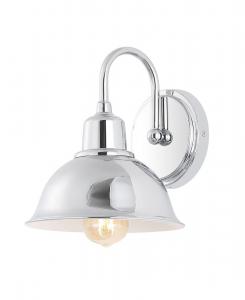 Frisco 1-Light Farmhouse Industrial LED Vanity Jonathan Y, цвет silver-tone