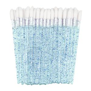 Аппликатор-блеск для губ CLAVIER Glitter, синий и белый - 50 шт