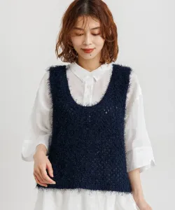 Жилет из перьевой сетки толщиной 5 калибров Studio Clip, цвет Navy 88