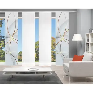 Сдвижная штора BLINKI на панели, 1 шт., цифровая печать Vision S, красный