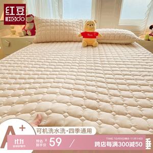 Red Bean Home Textiles Наматрасник 150х200 см, хлопковый, стеганый, водоотталкивающий, цвет хаки