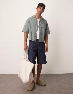 Длинные джинсовые шорты ASOS DESIGN в необработанном виде