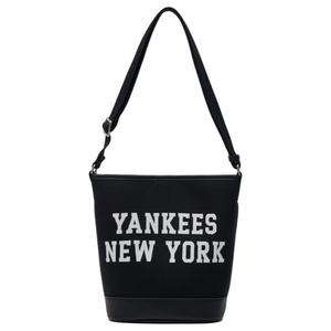 Хлопковая смесовая с полиэстером ведерка сумка через плечо кроссбоди клатч унисекс черный MLB
