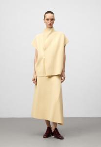 Юбка ADOLFO DOMINGUEZ A-line skirt, Light Yellow