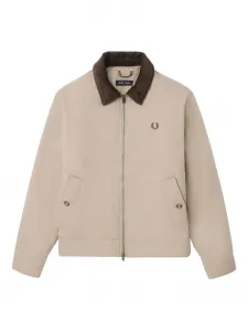 Куртка с вельветовым воротником Fred Perry, бежевый