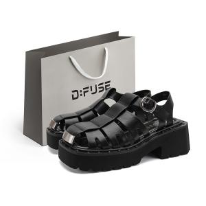 D:FUSE SCANDINAVIA Сандалии женские римские D FUSE SCANDINAVIA, черные