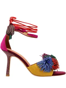 Босоножки Pom Pom 90 с завязками на щиколотке Kurt Geiger London, желтый