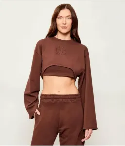 Толстовка Daleisy_B cropped fit Hugo Blue, коричневый