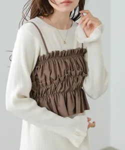 Комплект из бюстье и вязаного платья