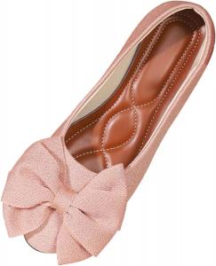 Женские повседневные балетки с бантом, дышащие, на низком каблуке, удобные, для ежедневной носки Generic, Pink