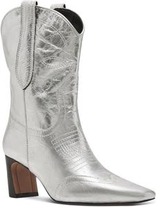 Steve Madden womens Josefine, Silver Leather