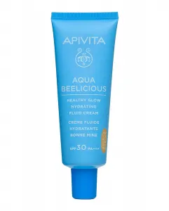 Увлажняющий осветляющий крем с цветом Aqua Beelicious Healthy Glow SPF30 Apivita