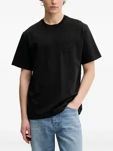 Футболка с вышитым логотипом BLUEMARBLE, черный