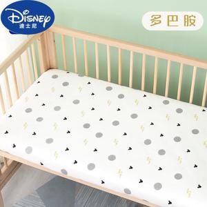 Disney Простыня на резинке для новорожденных 150x80x5 см, хлопок, принт Mickey Dot