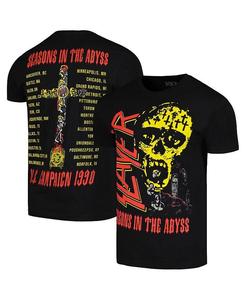 Мужская черная футболка Slayer Sia Graphic Tour Global Merch, черный