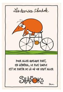 Кухонное полотенце Winkler Shadok À vélo, белый - текстиль - 48 x 1 x 72 см