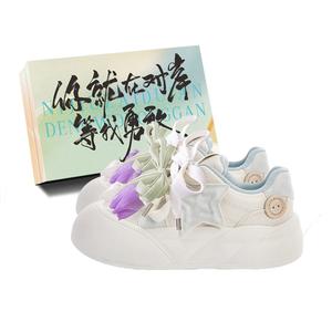 JimiXiong Низкие женские скейтерские кеды небесно-голубые с коробкой, цвет Sky Blue+Shoe Box