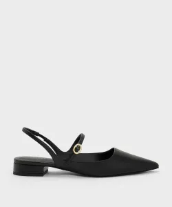 Балетки-слингбэки Charles & Keith, цвет Black