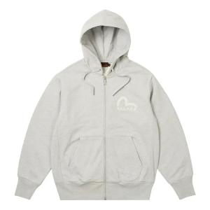 Куртка Palace x Evisu Zip Hoody Jacket 'Grey Marl', серый