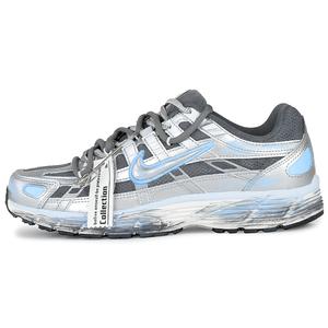 Женские кроссовки P 6000 с низким верхом, устойчивые к истиранию, серебристые Nike, Silver