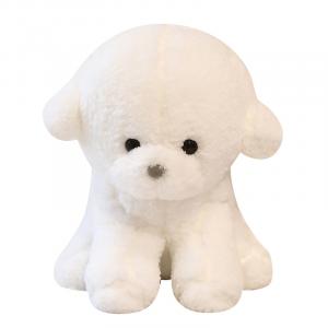 Плюшевая кукла медведя с завитыми ушками Cartoon Bubbles Velvet, высота 30см/35см Mocha duck, белый