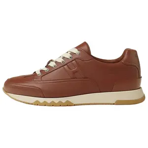 HERMES Кроссовки Trail Low Top Casual, мужские, коричневые