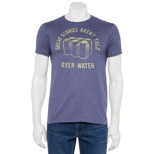 Мужская футболка с коротким рукавом и рисунком Generic, цвет Navy Heather