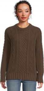 Свитер L.L.Bean Men's Signature Cotton Fisherman Sweater, Deep Coffee