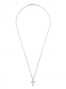 Ожерелье с подвеской-крестом Fleury Emanuele Bicocchi, серебристый