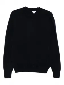 Свитер с круглым вырезом Sunspel, синий