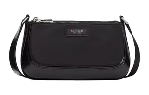 Kate Spade Сумка через плечо из переработанного нейлона среднего размера женская черная
