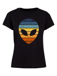 Футболка F4NT4STIC Alien Sonnenuntergang Retro, Black