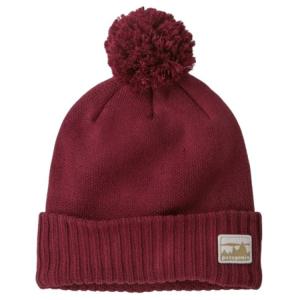 Patagonia Шапка-бини из переработанного полиэстера, унисекс, темно-красный