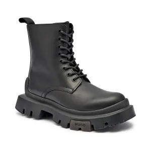 Кожаные ботильоны Fabyan Hugo, черный