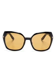 TOM FORD Eyewear солнцезащитные очки в квадратной оправе, черный