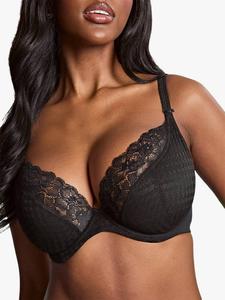 Бюстгальтер Envy с косточками и глубоким вырезом Panache, Black